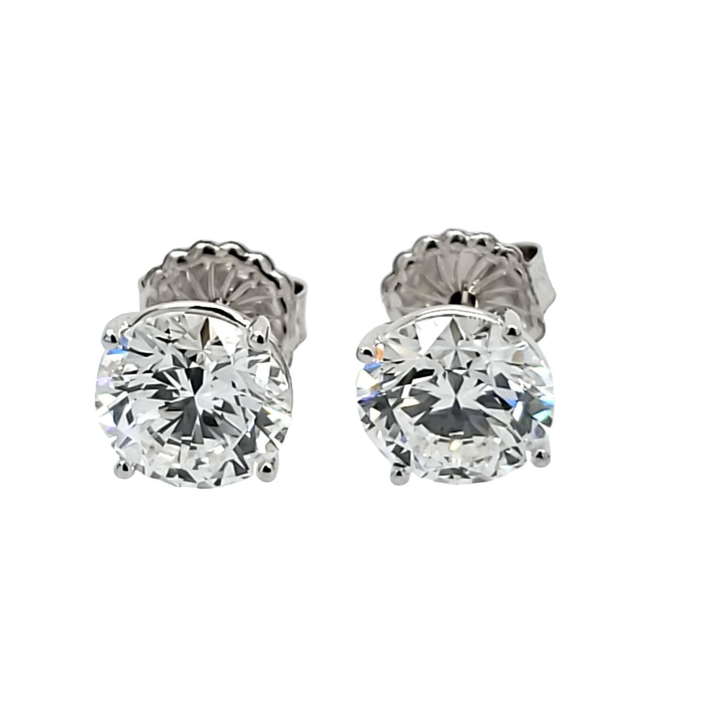 Rosenberg Diamonds & Co. 8.08 total carat weight F color VS2 clarity triple excellent GIA Certified is the perfect pair of diamond studs. We have a large selection of GIA Certified studs from 2 carat total weight to 20 carat total weight. 

Love