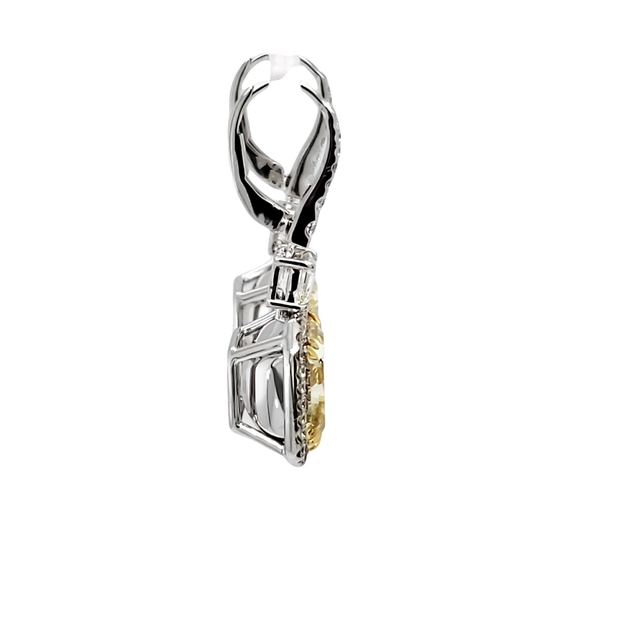 David Rosenberg 9.68 Karat Ausgefallene gelbe GIA-Diamant-Tropfen-Ohrringe mit Strahlenschliff im Angebot 1