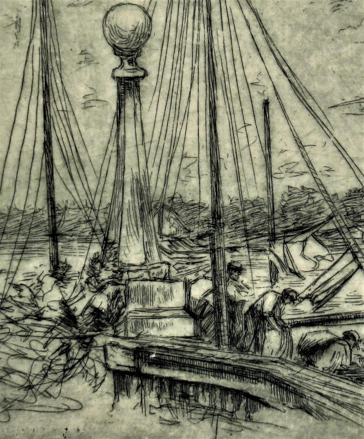 Bay Harbor (Amerikanischer Impressionismus), Print, von David Rosenthal
