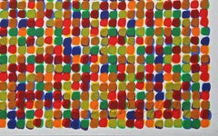 David Roth "Zufällige Farben über zufällige Farben" 1977 Siebdruck