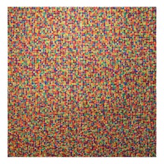 David Roth "Colori casuali su colori casuali" 1977 Stampa serigrafica