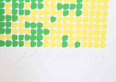 Colorful Op Art Abstract Geometric Screenprint by David Roth 3