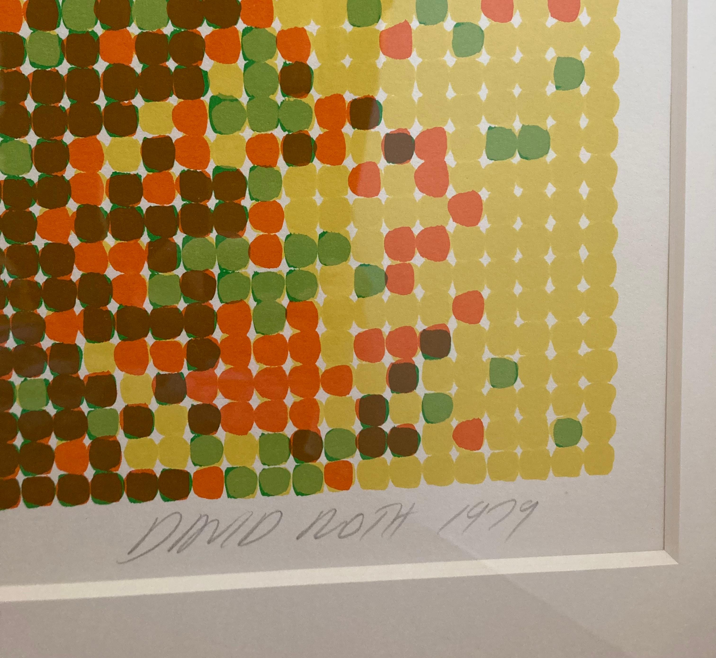 David Roth Untitled 1, signé, édition limitée, impression abstraite géométrique en vente 2