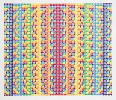 Op Art, Kinetic 1970s Original Vintage Silkscreen Lithograph Print