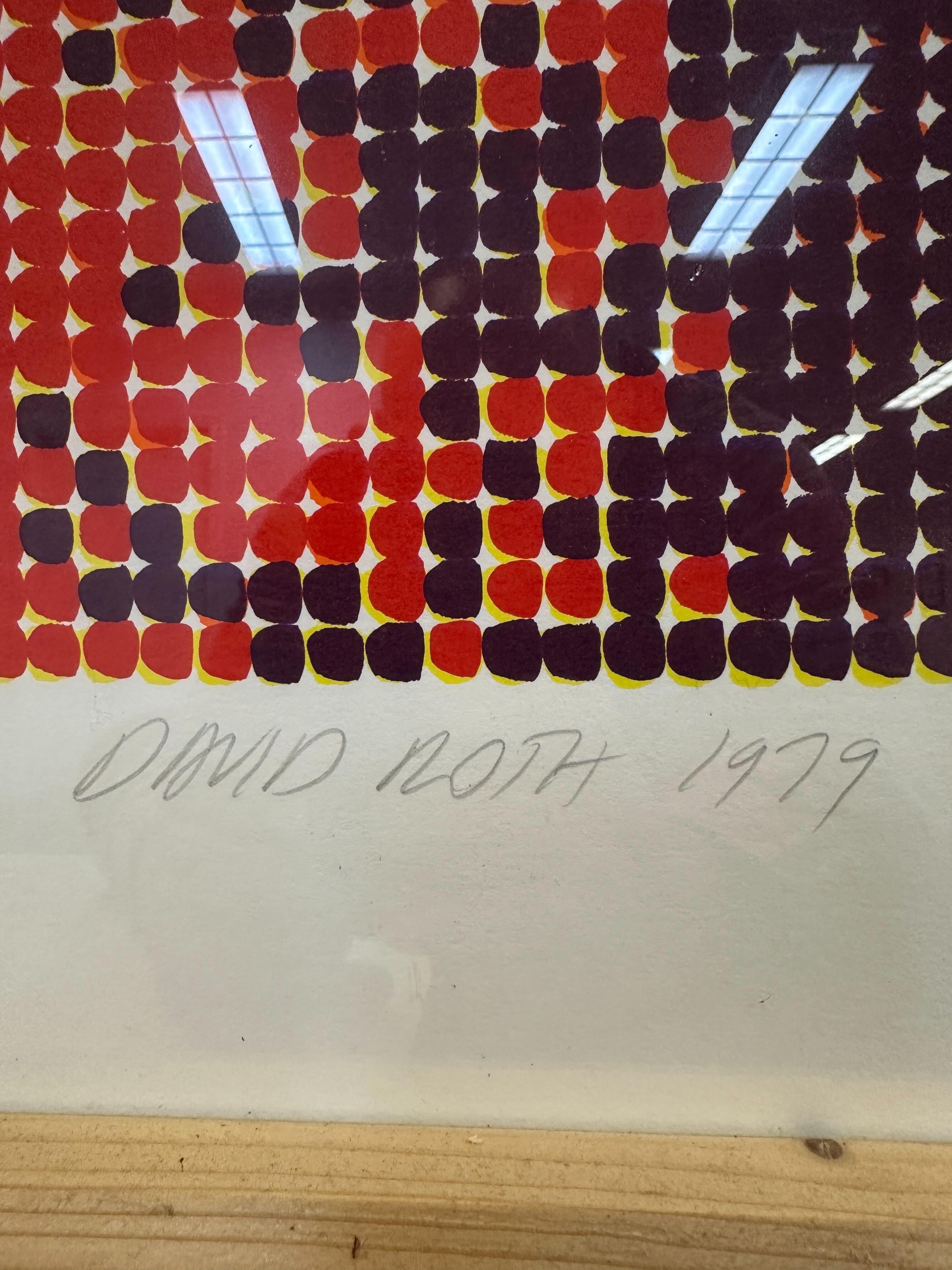 Screenprint in Farben von David Roth, 1979 (Ende des 20. Jahrhunderts) im Angebot