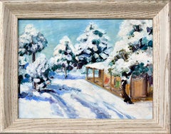 Vintage First Snow - Winter Landscape 