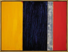 "Vitruvius" Yellow, Black, Red, and Gray Color Blocking on Panel