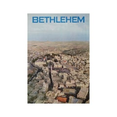 Circa 1955 original travel poster by  David Rubinger - Bethlehem