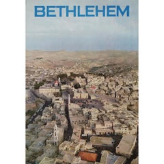 Circa 1955 original travel poster by  David Rubinger - Bethlehem