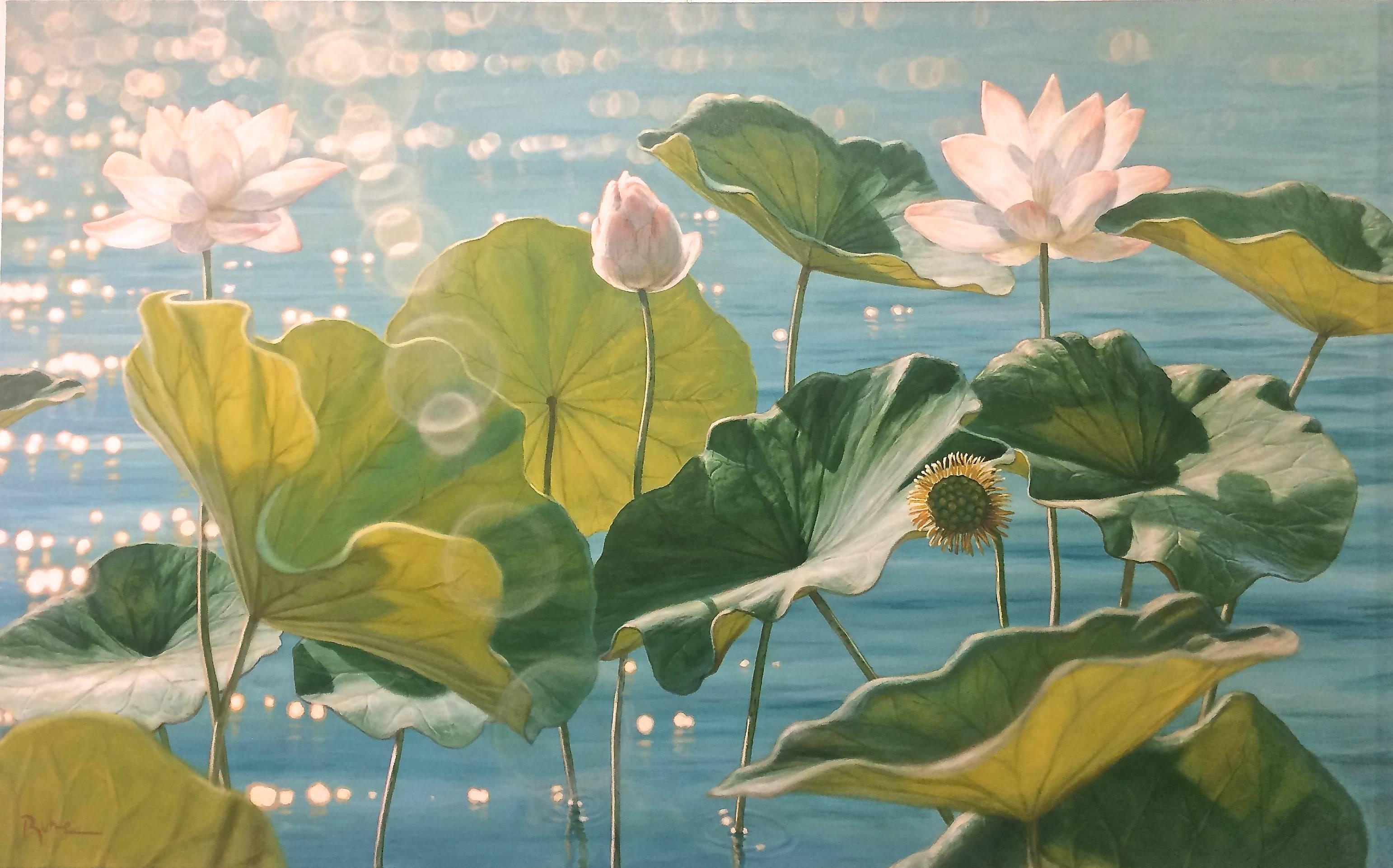 David Ruhe Still-Life Painting - Lotus Position