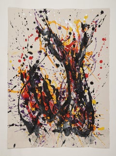 Abstract Watercolor Painting, 'Design for Light', 2004 by David Ruth