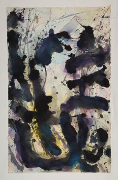 Abstraktes Aquarellgemälde, „Design for Light“, ca. 1995, von David Ruth