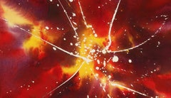 Pintura abstracta en acuarela, "Diseño para la luz", c. 2000 por David Ruth