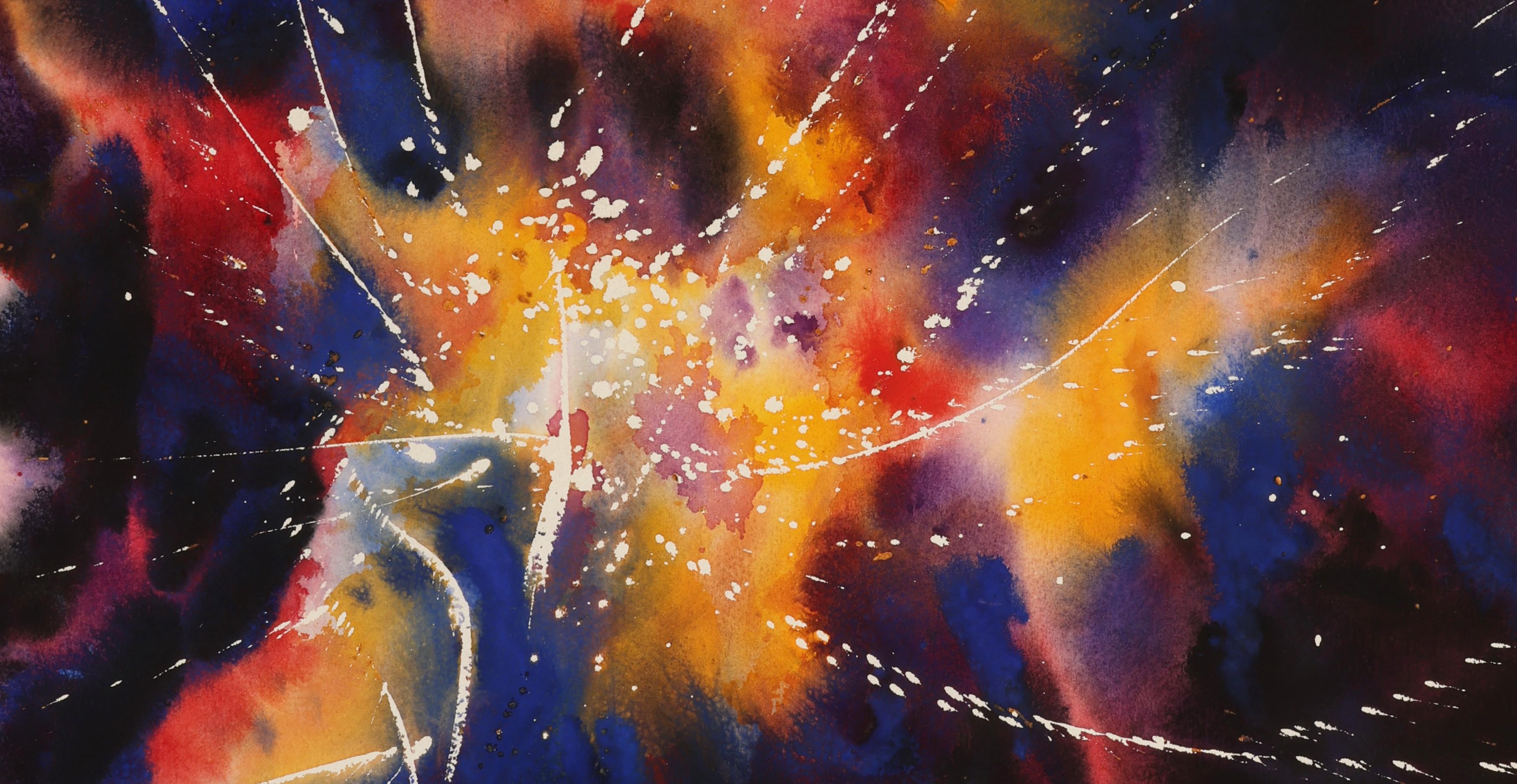 Abstract Watercolor Painting, 'Design for Light', c. 2000 by David Ruth For Sale 2