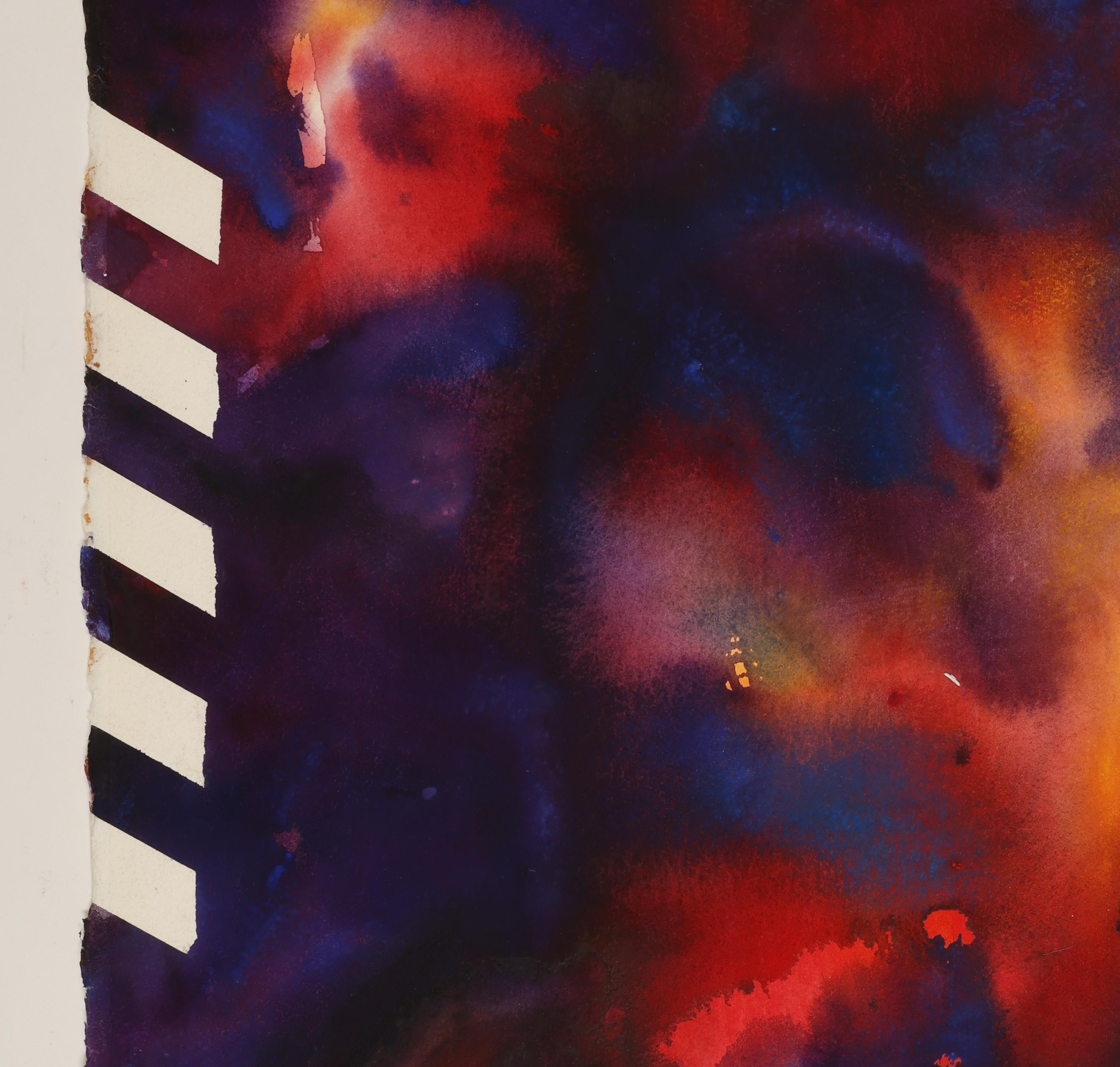 Abstract Watercolor Painting, 'Design for Light', c. 2000 by David Ruth For Sale 3