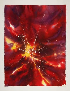 Abstract Watercolor Painting, 'Design for Light', c. 2000 by David Ruth