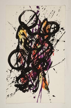 Abstract Watercolor Painting, 'Design for Sculpture', 2005 by David Ruth