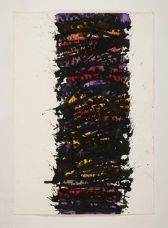 Abstract Watercolor Painting, 'Design for Sculpture', C. 2005 by David Ruth