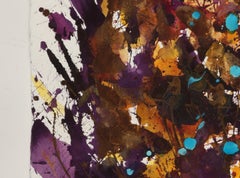 Pintura abstracta en acuarela, "Diseño para escultura", c. 2008 de David Ruth