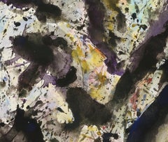 Abstraktes Aquarellgemälde, „Design for Space“, ca. 1998, von David Ruth