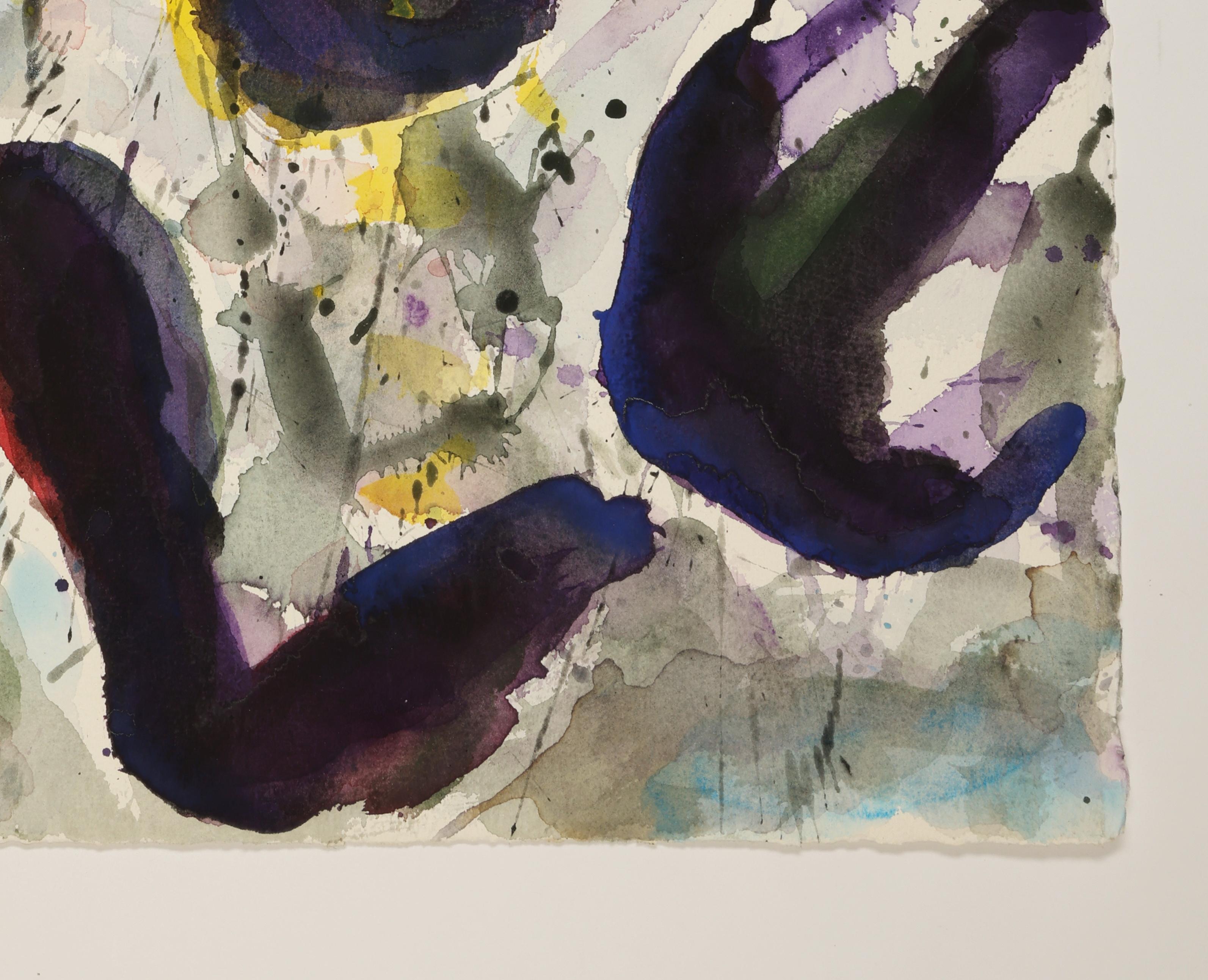 Abstract Watercolor Painting, 'Design for Space', C. 1998 by David Ruth For Sale 2
