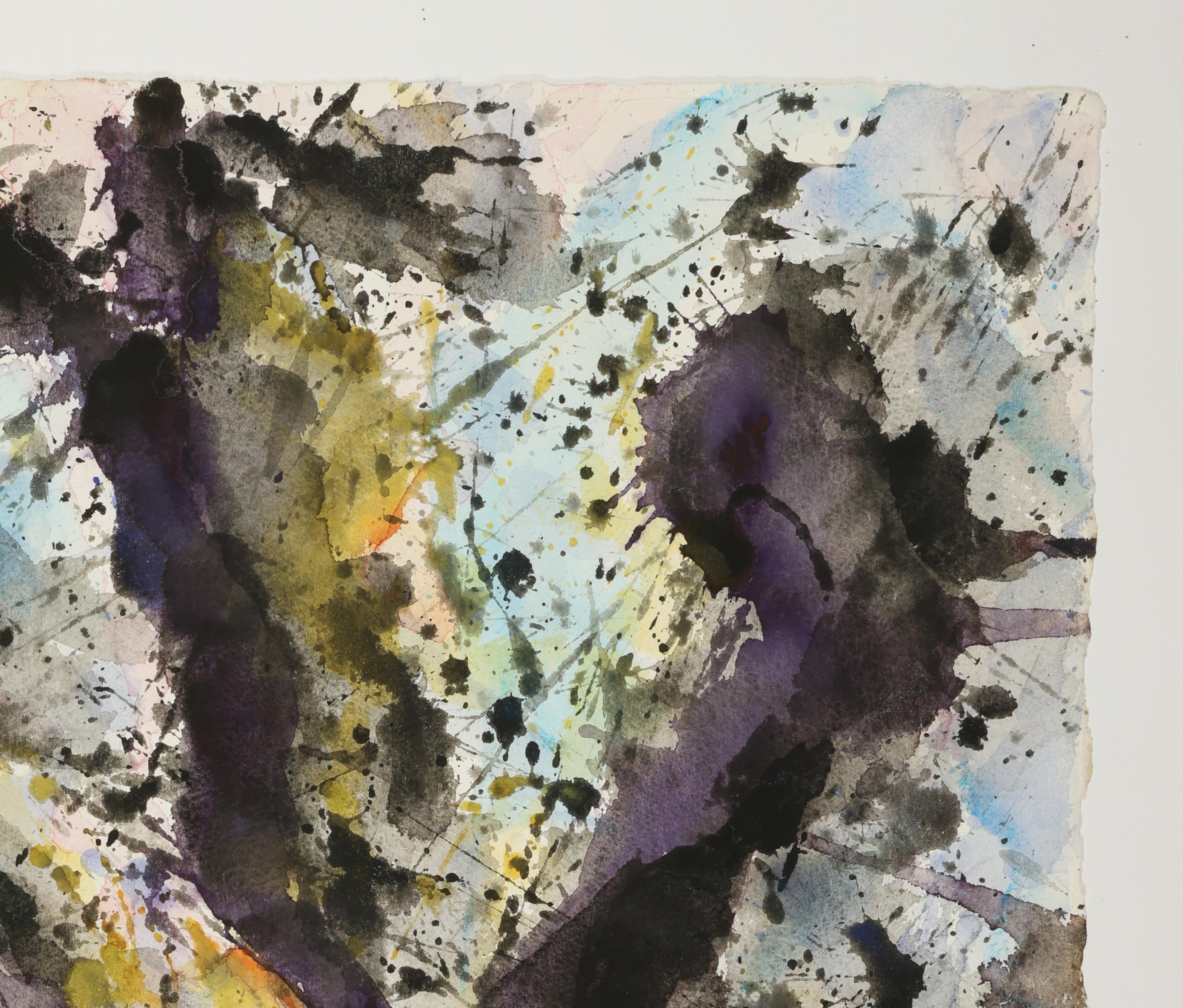 Abstract Watercolor Painting, 'Design for Space', C. 1998 by David Ruth For Sale 3