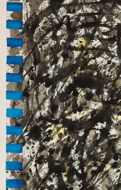 Contemporary Watercolor Painting, 'Design for Panel', C. 1994 by David Ruth