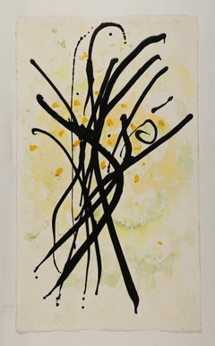 Pintura contemporánea en acuarela, "Diseño para escultura", 2005 de David Ruth
