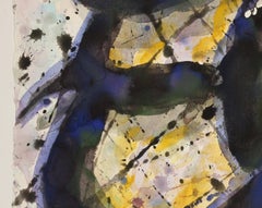 Contemporary Watercolor Painting, 'Design for Sculpture', c. 2000 by David Ruth