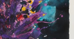 Contemporary Watercolor Painting, 'Design for Sculpture', C. 2007 by David Ruth