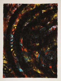 Contemporary Watercolor Painting, 'Design for Space, C. 2005 by David Ruth