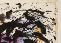 Contemporary Watercolor Painting, 'Fire Series', C. 1996 by David Ruth