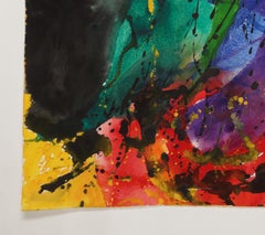 Zeitgenössische Aquarellmalerei, 'Fire Series', ca. 1998 von David Ruth