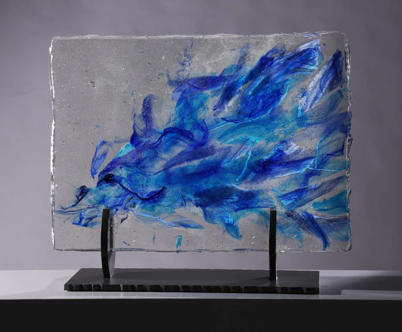 David Ruth - Abstract Cast Glass Sculpture, 'Ahe', 2004 by David Ruth ...