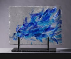 Abstract Cast Glass Sculpture, 'Ahe', 2004 by David Ruth