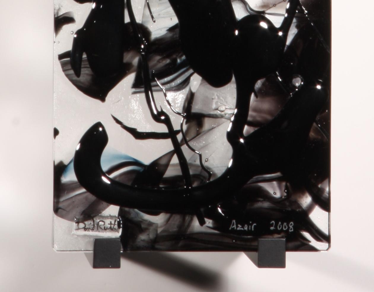 Sculpture abstraite en verre coulé abstrait, Azair, 2008 de David Ruth en vente 1