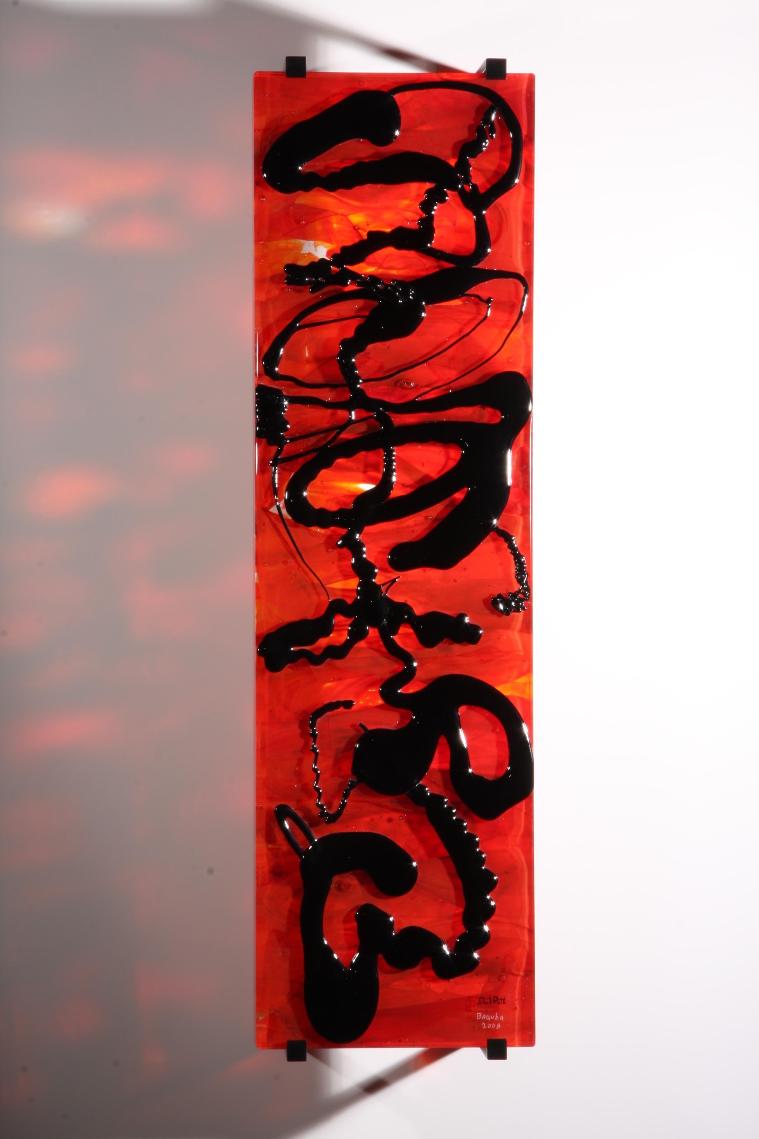 Abstract Cast Glass Sculpture, 'Baquba', 2008 by David Ruth For Sale 1