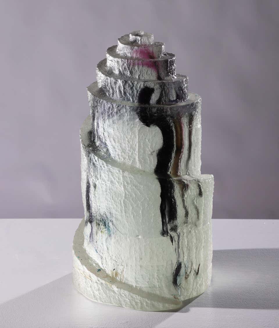 David Ruth - Abstract Cast Glass Sculpture, 'Altair', 1993 by David ...