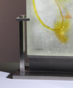 Scultura astratta in vetro fuso, 'Dar Zubi', 2008 di David Ruth