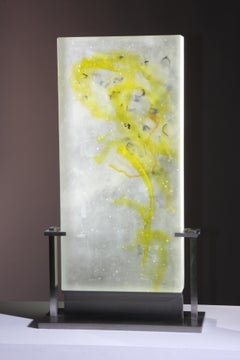 Abstract Cast Glass Sculpture, 'Gabras', 2008 by David Ruth