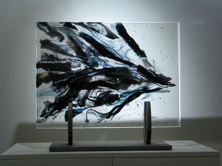David Ruth - Abstract Cast Glass Sculpture, 'Haumi', 2004 by David Ruth ...