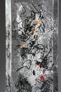 Abstrakte Skulptur aus Gusseisenguss, „Holonga“, 2005 von David Ruth