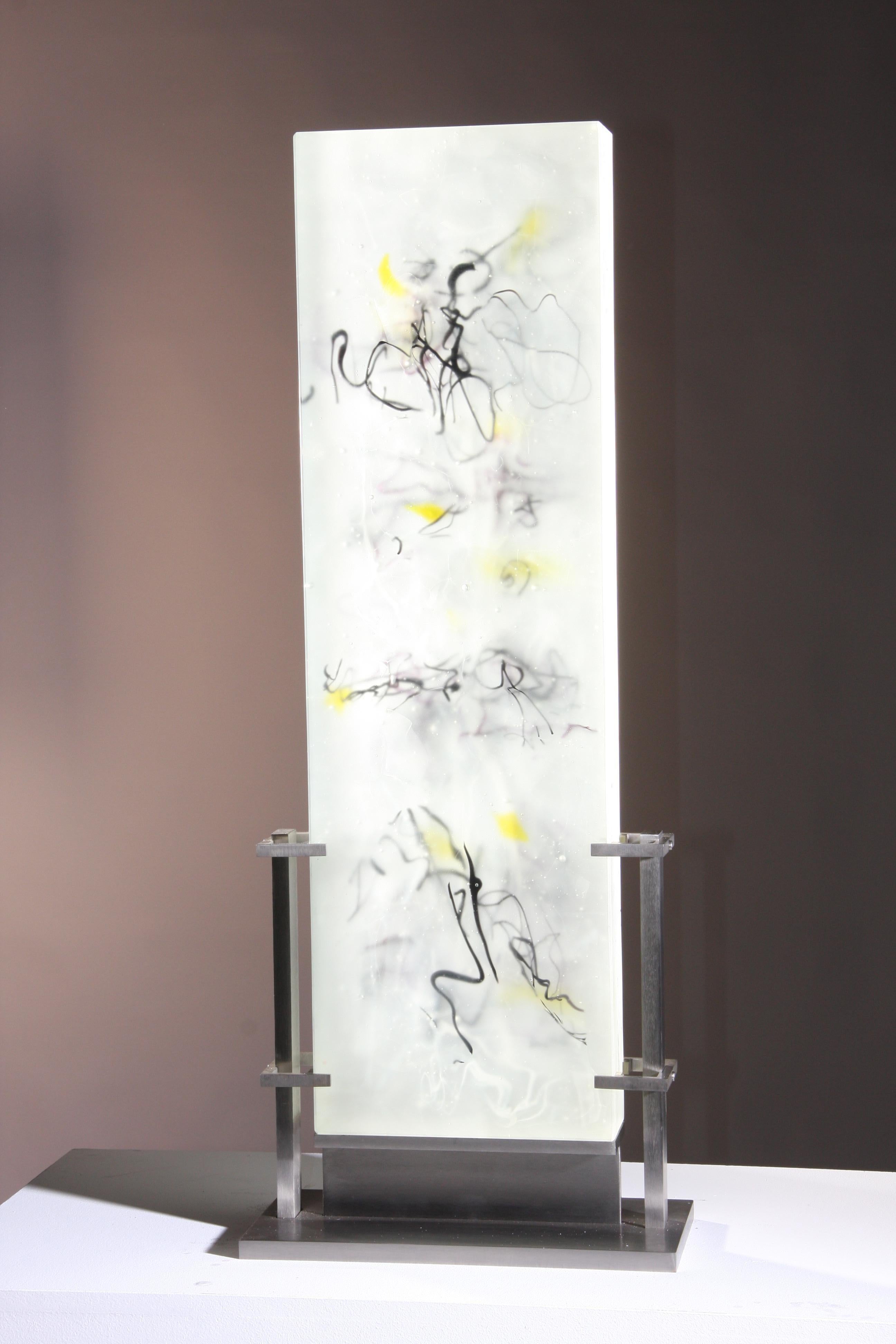 Abstract Cast Glass Sculpture, 'Kulaykili', 2008 by David Ruth For Sale 1