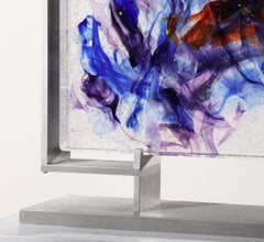 Abstract Cast Glass Sculpture, 'Mangaia', 2017 by David Ruth