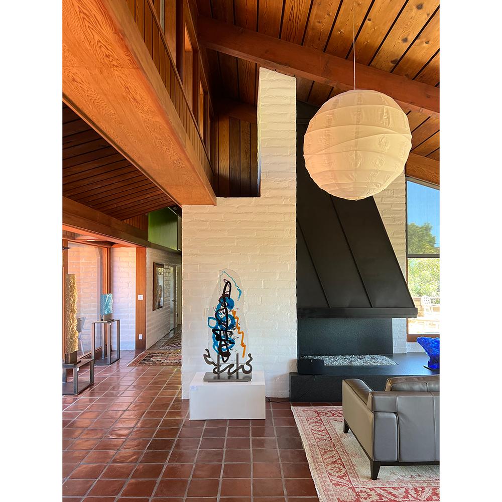 Abstract Cast Glass Sculpture, 'Pura Gede', 2008 by David Ruth For Sale 3