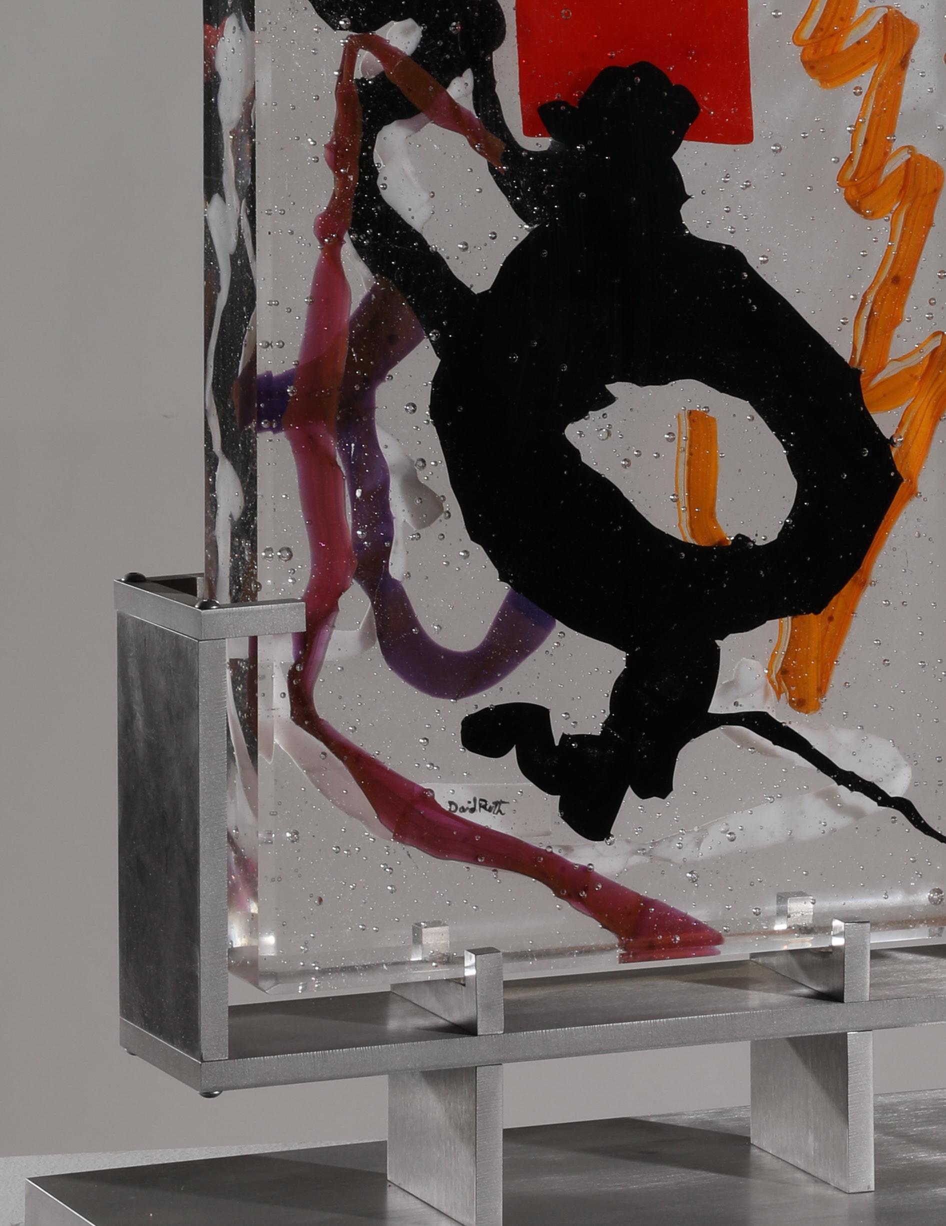Sculpture abstraite en verre couléRapota, 2017 de David Ruth en vente 1