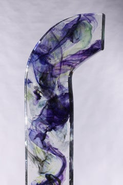 Abstract Cast Glass Sculpture, 'Sampalan', 2008 by David Ruth