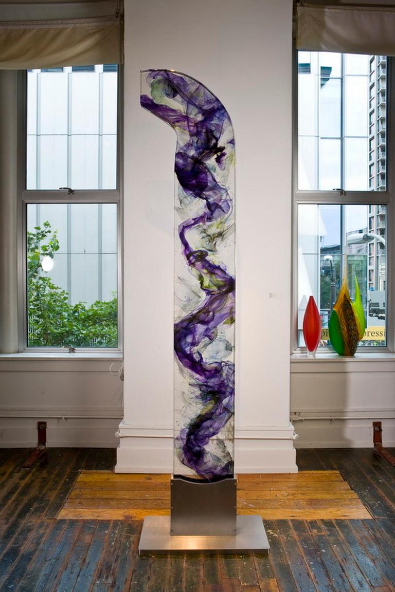 Abstract Cast Glass Sculpture, 'Sampalan', 2008 by David Ruth For Sale 4