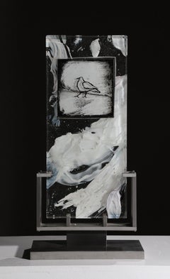 Contemporary Cast Glass Sculpture, 'Cloud Study: Bird', 2013 by David Ruth