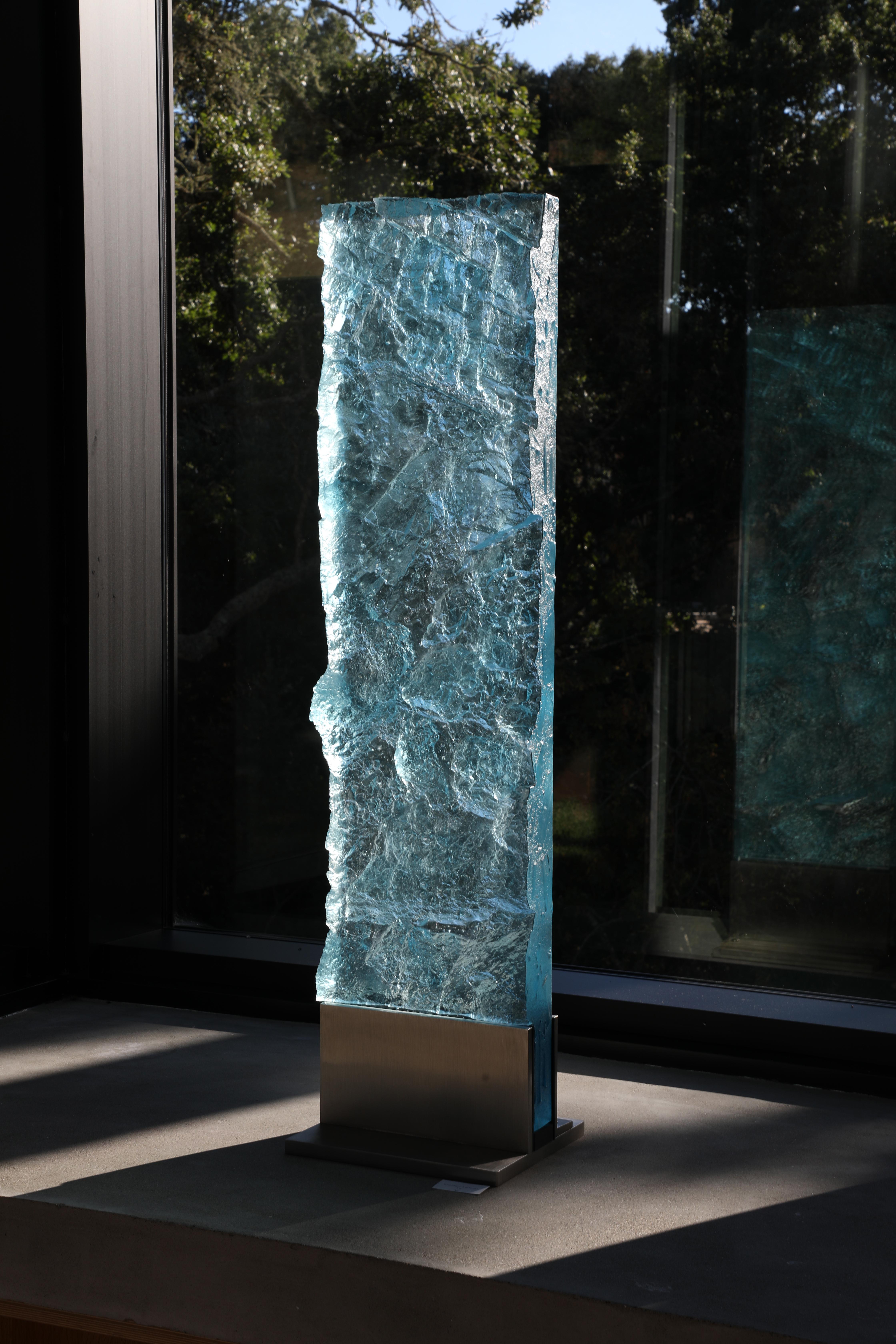 Zeitgenössische Gussglas-Skulptur, „Geologic Editions #10“, 2018, von David Ruth im Angebot 4
